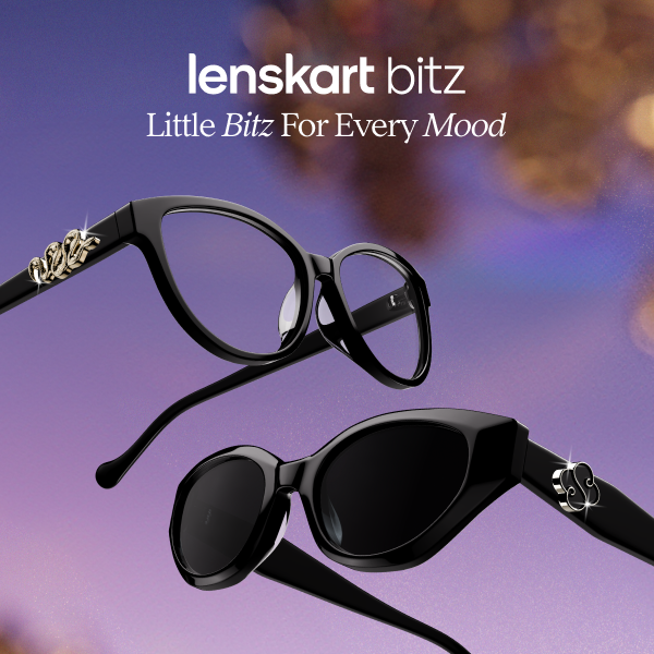Buy Black Full Rim Rectangle Lenskart Bitz MELK S17224ME-C1